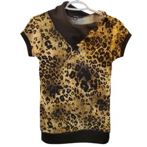 Majora Size Medium women's cheetah print top
